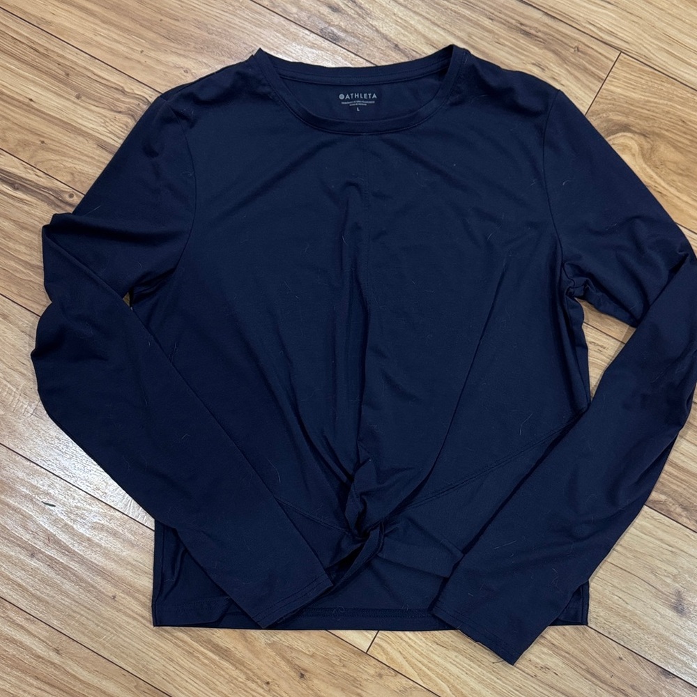 Girls Navy Blue Athleta Top